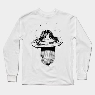 My cage has many room line art illustration by shoosh Long Sleeve T-Shirt